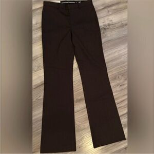 NWT Club Monaco Flare Leg Mid Rise Brown Trouser Pants